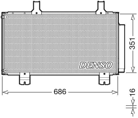 Denso Aircon Condenser DCN40028