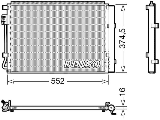 Denso Aircon Condenser DCN41017