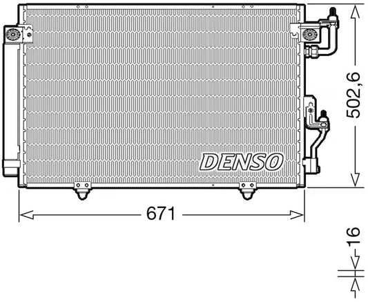 Denso Aircon Condenser DCN45008
