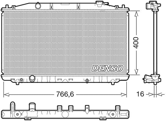 Denso Radiator DRM40051
