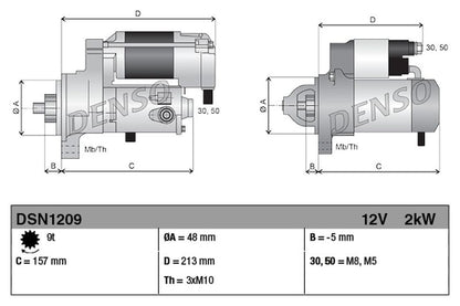 Denso Starter Motor DSN1209