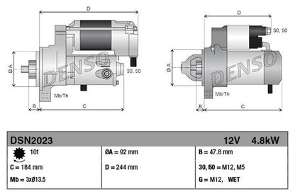 Denso Starter Motor DSN2023