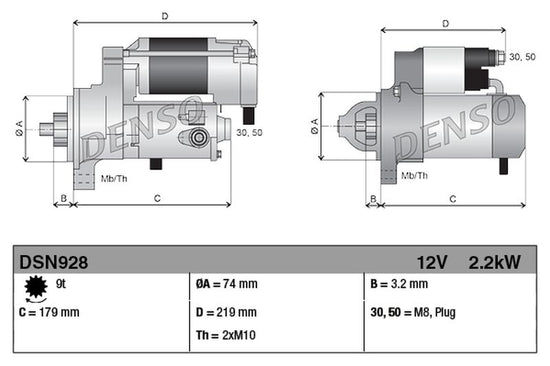 Denso Starter Motor DSN928