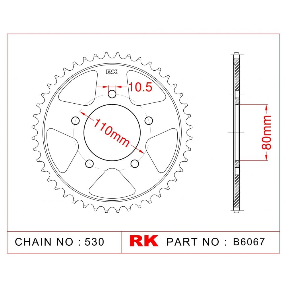 RK Standard Kit Triumph 955 Tiger 01-04 [3505256RK]