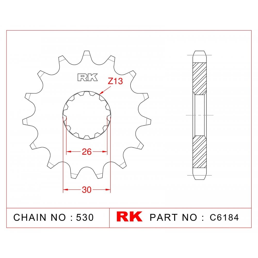 RK Standard Kit Triumph 955 Tiger 01-04 [3505256RK]
